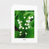 Gelukkige Verjaardag Lelie van de Vallei Moge Gebo Kaart (Achterkant)