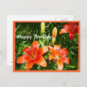 Gelukkige Verjaardag Lelies Briefkaart (Voorkant / Achterkant)