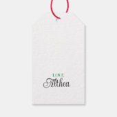 Gelukkige verjaardag, leuke feestelijke ijskegels cadeaulabel (Achterkant)