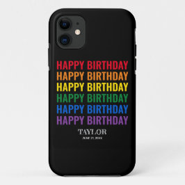 Gelukkige Verjaardag LGBT Pride LGBTQ Transgender Case-Mate iPhone Case