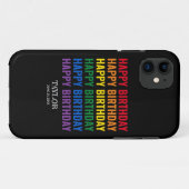 Gelukkige Verjaardag LGBT Pride LGBTQ Transgender Case-Mate iPhone Case (Achterkant (horizontaal))