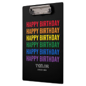 Gelukkige Verjaardag LGBT Pride LGBTQ Transgender Klembord (Links)