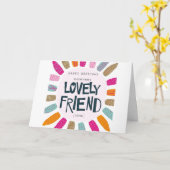 ** GELUKKIGE VERJAARDAG LIEVE VRIEND ** KAART (Gele Bloem)