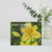 Gelukkige Verjaardag Lily Briefkaart (Staand voorkant)
