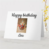 Gelukkige verjaardag Lisa Kaart (Gele Bloem)