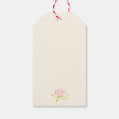 Gelukkige Verjaardag Lotus Bloem/Waterlelie Cadeaulabel (Achterkant)