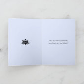 Gelukkige Verjaardag lotusbloem vredig blauw Kaart (Binnen)