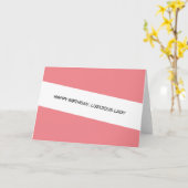 Gelukkige verjaardag Luscious Lady Kaart (Gele Bloem)