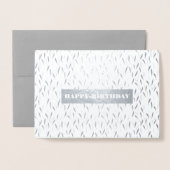 Gelukkige verjaardag. Luxe echte Folie | Waterverf Folie Kaarten (Voorkant met envelop)