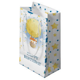 Gelukkige Verjaardag Maan Luchtballon Klein Cadeauzakje