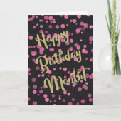 Gelukkige Verjaardag Maand Bubbels Kaart (Voorkant)