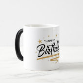 Gelukkige verjaardag magische mok (Voorkant links)