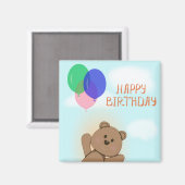 Gelukkige verjaardag magneet (Voorkant / Achterkant)