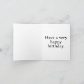 Gelukkige Verjaardag Majestic Kitty Cat Design Kaart (Binnen)