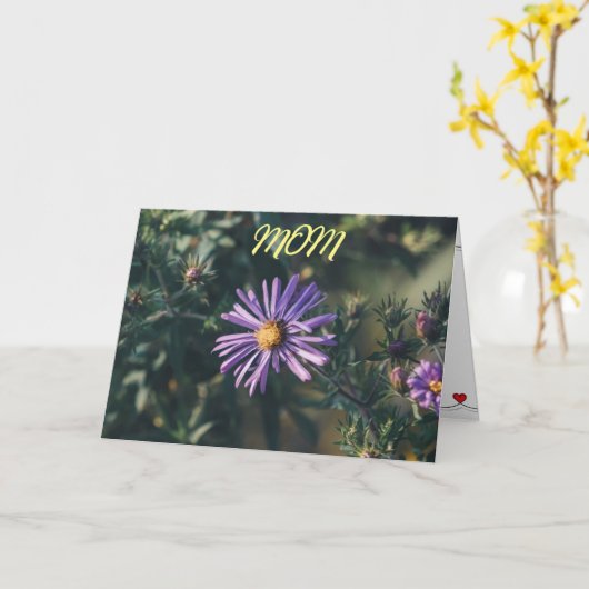 GELUKKIGE VERJAARDAG ***MAM** KAART (Gele Bloem)