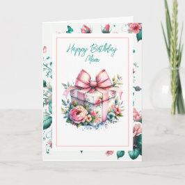 Gelukkige Verjaardag Mam | Shabby Chic Floral Kaart