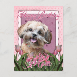 Gelukkige Verjaardag Mam - ShihPoo - Maggie Briefkaart