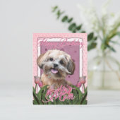 Gelukkige Verjaardag Mam - ShihPoo - Maggie Briefkaart (Staand voorkant)