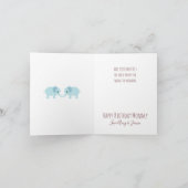 Gelukkige Verjaardag Mama Foto van Tweeling Kaart (Binnen)