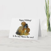 Gelukkige Verjaardag Mama Hen met Chick Kaart (Voorkant)