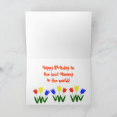 Gelukkige verjaardag, mama kaart (Binnen)