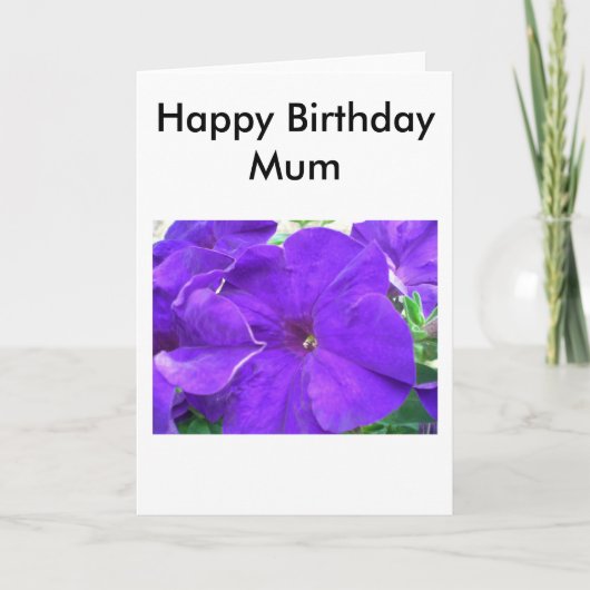 Gelukkige verjaardag mama kaart (Voorkant)