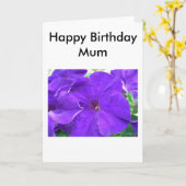 Gelukkige verjaardag mama kaart (Gele Bloem)