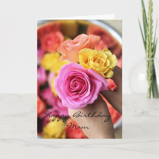 Gelukkige verjaardag mama kaart (Voorkant)