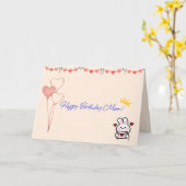 Gelukkige verjaardag mama kaart (Gele Bloem)