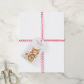 Gelukkige Verjaardag Mama kitten Cadeaulabel (Met Touw)