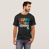 Gelukkige verjaardag mama schattige peuter moeders t-shirt (Voorkant volledig)