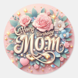 Gelukkige verjaardag mama sticker