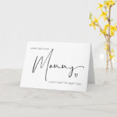 Gelukkige Verjaardag Mama Van Baby Bump Zwangersch Kaart (Gele Bloem)