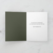 Gelukkige Verjaardag Man Rustieke Camping Scene Kaart (Binnen)