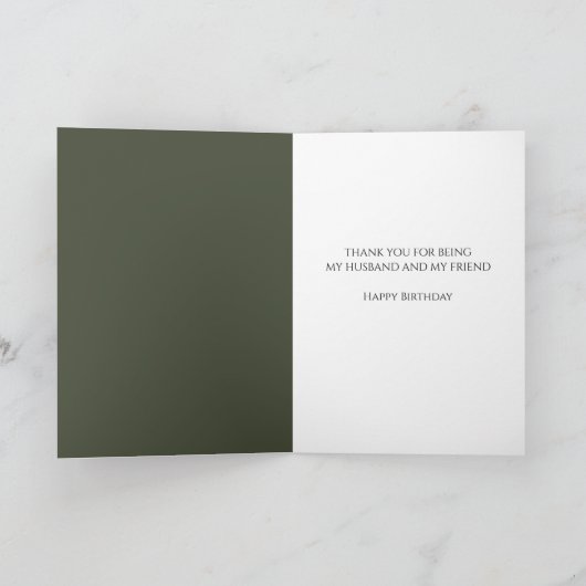 Gelukkige Verjaardag Man Rustieke Camping Scene Kaart (Binnen)