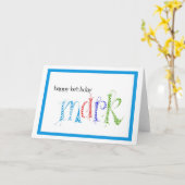 Gelukkige Verjaardag Mark Kaart (Gele Bloem)