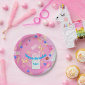 Gelukkige verjaardag Mary (wisselnaam) Papieren Bordje (Feest)