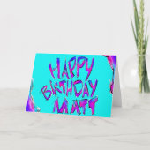 Gelukkige verjaardag - Matt Kaart (Voorkant)