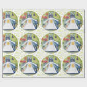 Gelukkige Verjaardag Matte Wrapping Paper Cadeaupapier (Vlak)