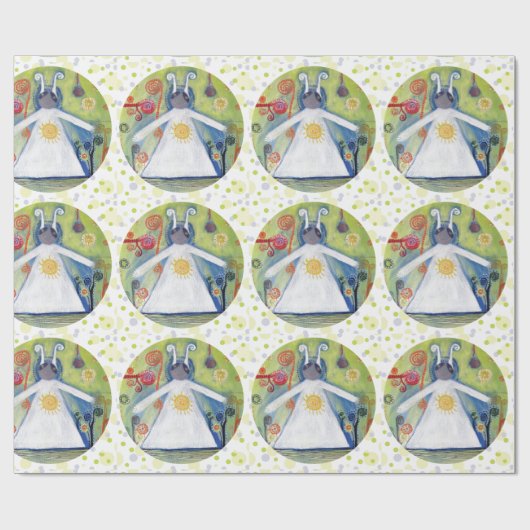 Gelukkige Verjaardag Matte Wrapping Paper Cadeaupapier (Vlak)