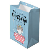 Gelukkige verjaardag medium cadeauzakje (Voorkant Gekanteld)