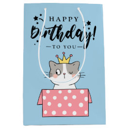 Gelukkige verjaardag medium cadeauzakje