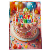 gelukkige verjaardag medium cadeauzakje (Voorkant)