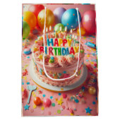 gelukkige verjaardag medium cadeauzakje (Achterkant)