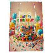 gelukkige verjaardag medium cadeauzakje (Achterkant)