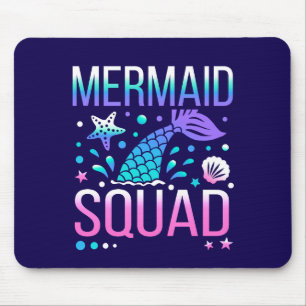 Gelukkige verjaardag Meermin Squad Oceaan Feest De Muismat