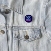 Gelukkige verjaardag Meermin Troep Oceaan Feest De Ronde Button 3,2 Cm (In situ)