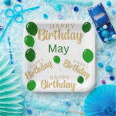 Gelukkige verjaardag Mei verjaardagen Papier Bord (Feest)