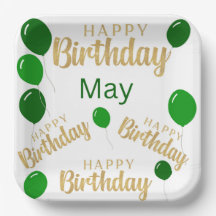 Gelukkige verjaardag Mei verjaardagen Papier Bord