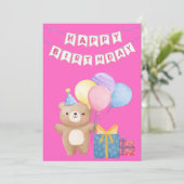 Gelukkige verjaardag meisje (Staand voorkant)